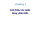 Giới thiệu các nước đang phát triển