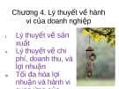 bài giảng Lý thuyết hành vi của doanh nghiệp