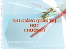 CÔNG VIỆC QUẢN TRỊ VÀ NHÀ QUẢN TRỊ