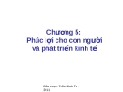 Phúc lợi cho con người và phát triển kinh tế