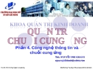  Công nghệ thông tin và hệ thống chuỗi cung ứng