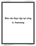 Báo cáo thực tập tại công ty Samsung