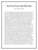 Xin Em Ở Lại Giữ Mồ Anh