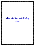 Màu sắc làm mát không gian