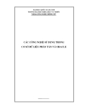 Các công nghệ sử dụng trong cơ sở dữ liệu phân tán và oracle - ĐH KHTN Hà Nội