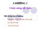 Chức năng tổ chức và Cơ cấu tổ chức 