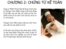 Bài giảng học Chương 2 - Chứng từ kế toán