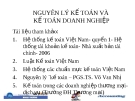 NGUYÊN LÝ KẾ TOÁN VÀ KẾ TOÁN DOANH NGHIỆP