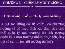 Chương 5: Quản lý môi trường