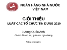 Luật tỗ chức tín dụng