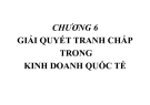 Chương 6 Giải quyết tranh chấp trong kinh doanh quốc tế