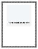 Viêm thanh quản ở bé