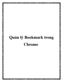 Quản lý Bookmark trong Chrome