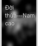 Truyện ngắn Đời Thừa - Nam Cao