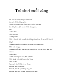 Trò chơi cuối cùng