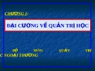 Đại cương quản trị học