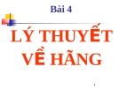 Lý thuyết về hãng trong kinh doanh