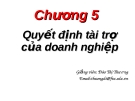 Quyết định tài trợ của doanh nghiệp