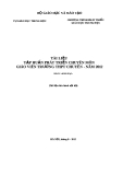 TÀI LIỆU TẬP HUẤN PHÁT TRIỂN CHUYÊN MÔN GIÁO VIÊN TRƯỜNG THPT CHUYÊN - NĂM 2012