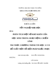 Đề tài: PHÂN TÍCH MỘT SỐ KHÓ KHĂN CỦA HỌC SINH TRONG HOẠT ĐỘNG CHIẾM LĨNH TRI THỨC CHƯƠNG TRÌNH TIN HỌC 11 VÀ ĐỀ XUẤT MỘT SỐ BIỆN PHÁP KHẮC PHỤC