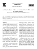 Revisiting the Ziegler–Nichols step response method for PID control