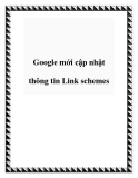 Google mới cập nhật thông tin Link schemes