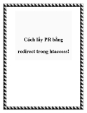 Cách lấy PR bằng redirect trong htaccess!