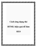 Cách ứng dụng thẻ HTML hiệu quả để làm SEO