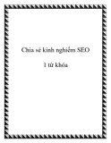 Chia sẻ kinh nghiệm SEO 1 từ khóa