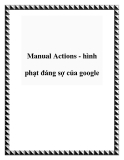 Manual Actions - hình phạt đáng sợ của google