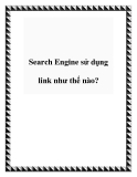Search Engine sử dụng link như thế nào?