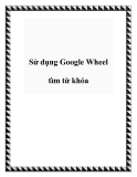 Sử dụng Google Wheel tìm từ khóa