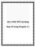 Quy trình SEO áp dụng thực tế trong Penguin 1.1