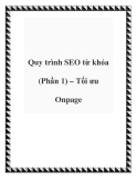 Quy trình SEO từ khóa (Phần 1) – Tối ưu Onpage