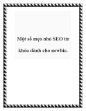 Một số mẹo nhỏ SEO từ khóa dành cho newbie.