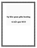 Sự liên quan giữa hosting và kết quả SEO