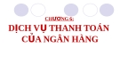 Dịch vụ thanh toán của ngân hàng