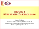 HÀNH VI MUA CỦA KHÁCH HÀNG