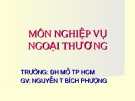 Tổng quan ngoại thương