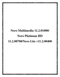 Nero Multimedia 11.2.01000/ Nero Platinum HD 11.2.00700/Nero Lite v11.2.00400