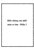 Biến chứng của nhồi máu cơ tim - Phần 2