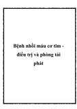 Bệnh nhồi máu cơ tim điều trị và phòng tái phát