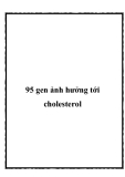 95 gen ảnh hưởng tới cholesterol