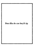 Đau đầu do cao huyết áp