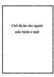 Chế độ ăn cho người mắc bệnh ở mật