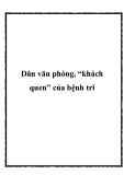 Dân văn phòng, “khách quen” của bệnh trĩ