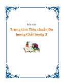 Báo cáo Trung tâm Tiêu chuẩn Đo lường Chất lượng 3