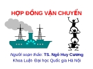 Hợp đồng vận chuyển