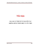  Tiểu luận: SƠ LƯỢC LÝ THUYẾT VỀ NGUYÊN TẮC KHÔNG ĐỐI XỬ PHÂN BIỆT VÀ TÙY TIỆN