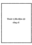 Tài liệu: Thoát vị đĩa đệm cột sống cổ